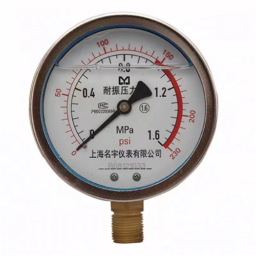 上海名宇仪表耐震压力表的特点明细